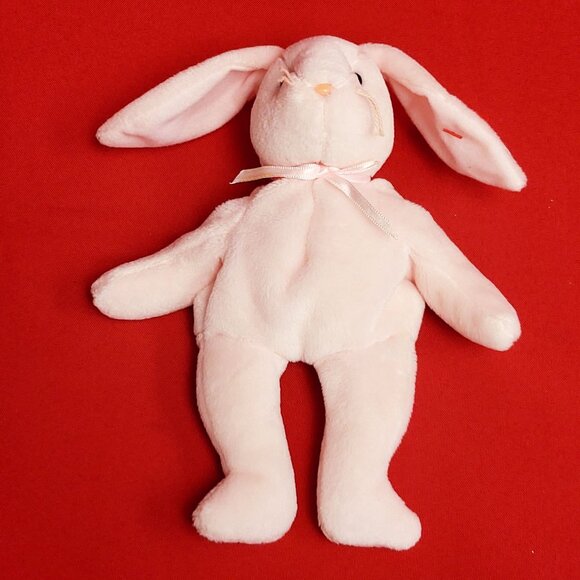 Ty Beanie Babies Hoppity Rabbit 1996 Animal Plush Stuff Toy - Picture 2 of 13
